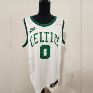 NBA Celtics White and Green Jersey 2022